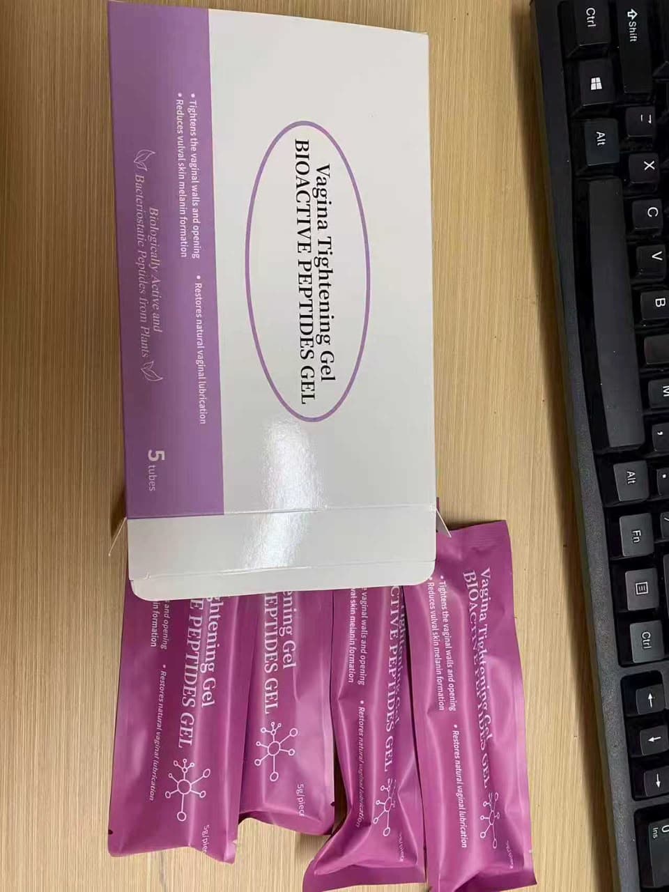 Bioactive Peptides Gel — Open Box with 5 Tubes